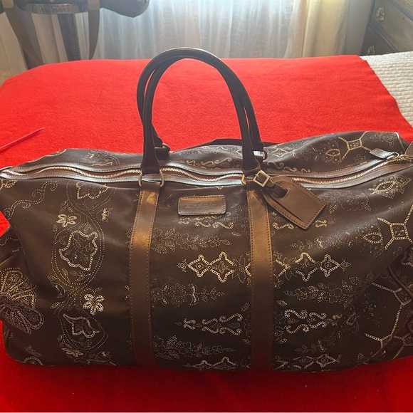 Etro Brown Monogram Travel Bag - Picture 1 of 13